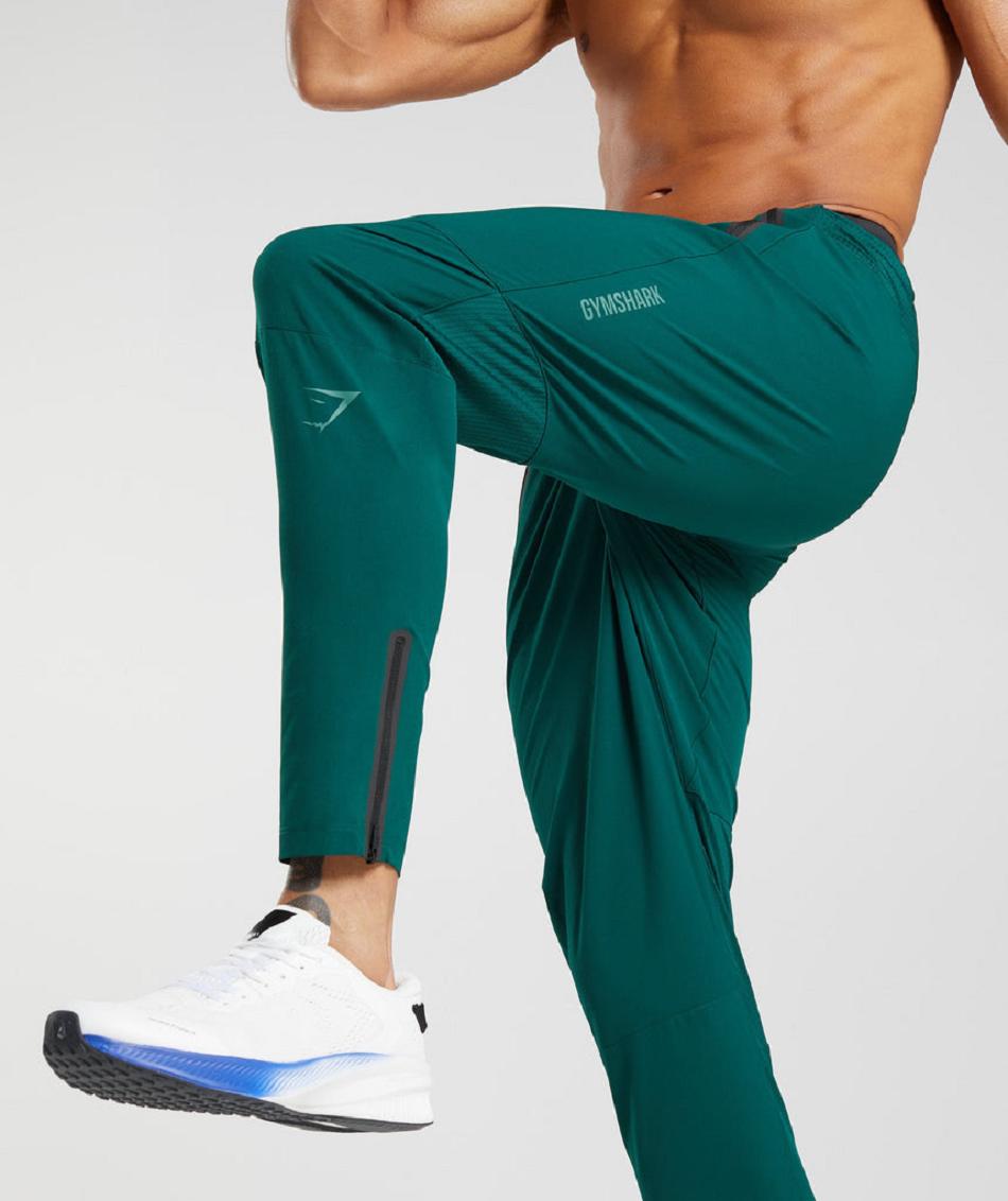 Pantalones Jogger Gymshark Híbrido Woven Hombre Verde | CO 3714PJJ